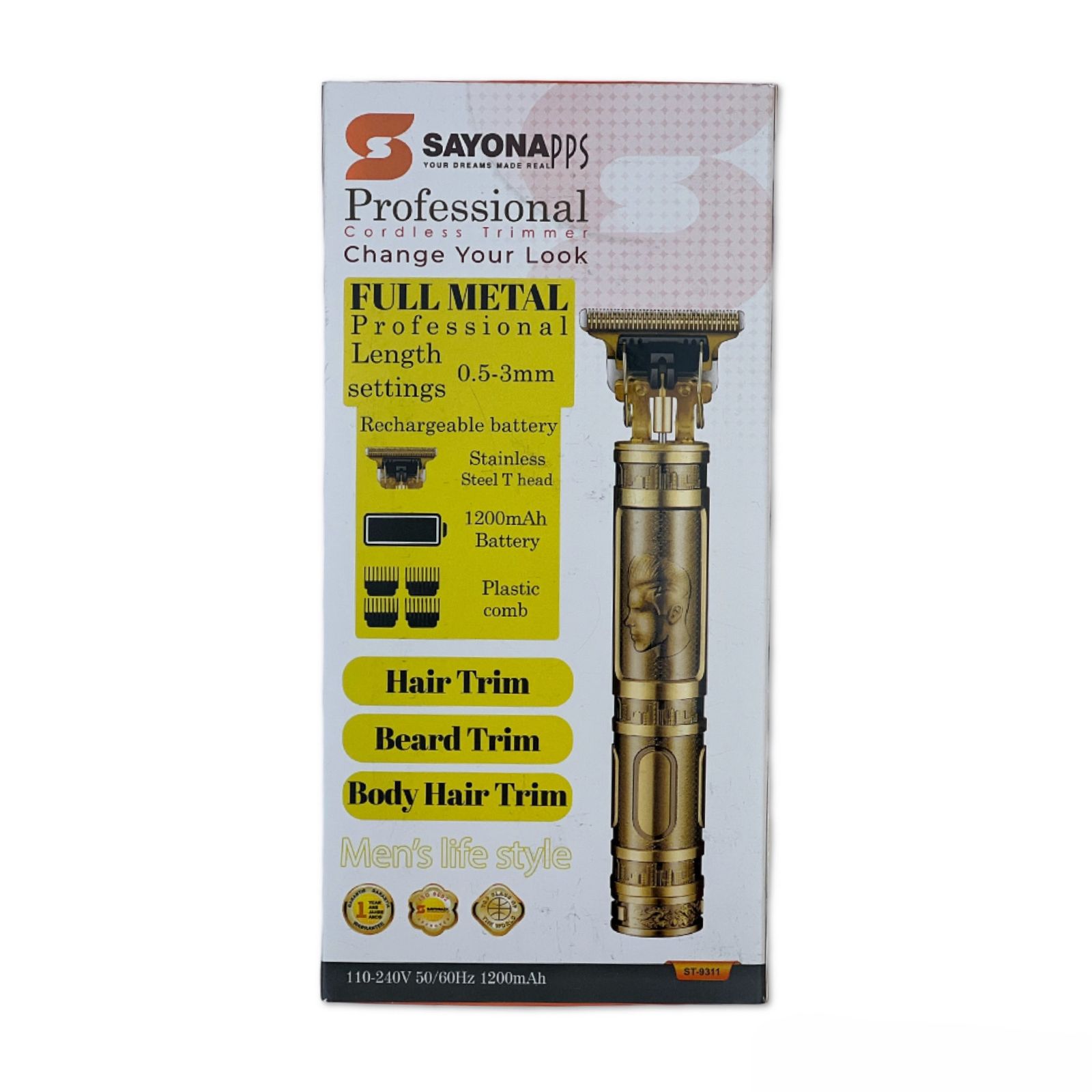 ماشین اصلاح موی صورت سایونا مدل ST-9311 -  - 4