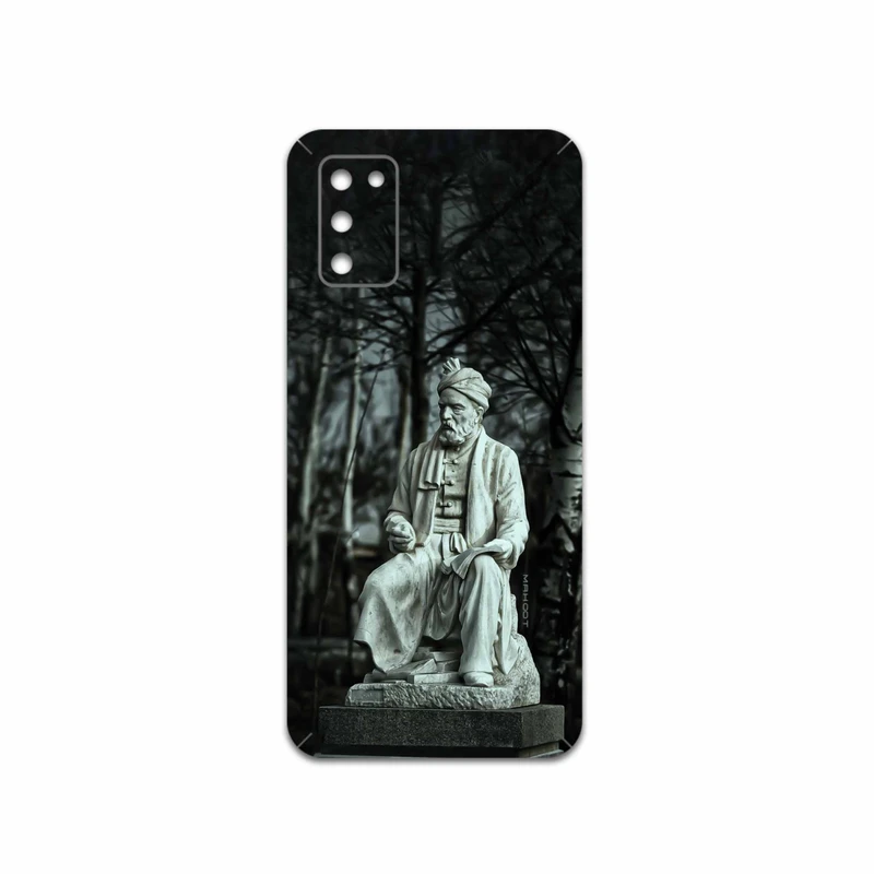 برچسب پوششی ماهوت مدل Ferdowsi-Logo مناسب برای گوشی موبایل سامسونگ Galaxy A03S