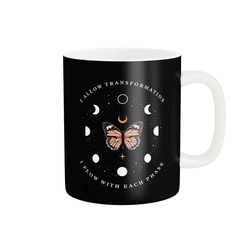 ماگ مدل پروانه با جمله انگبزشی کد 00119