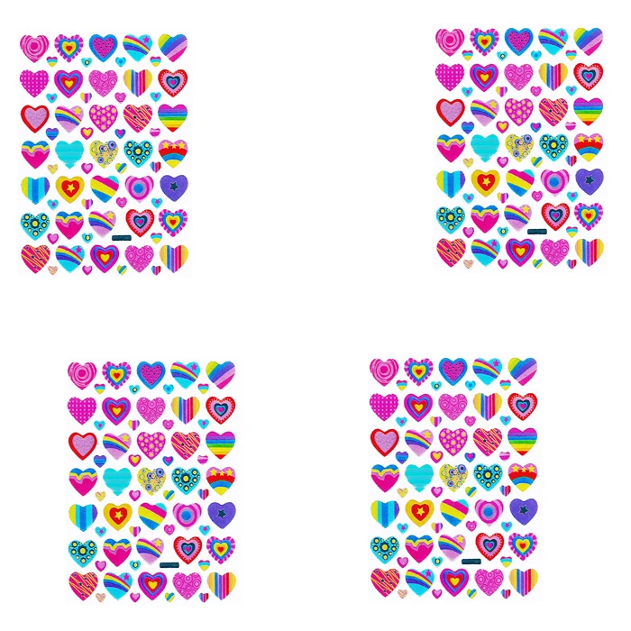 استیکر کودک طرح قلب کد NCNEW111 مجموعه 4 عددی