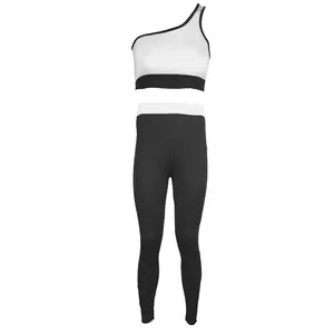 ست نیم تنه و لگینگ ورزشی زنانه کد 3813B 