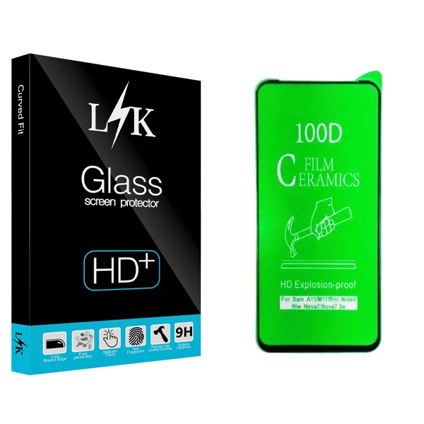 محافظ صفحه نمایش ال کی مدل Hard glass مناسب برای گوشی موبایل شیائومی Redmi Note 9