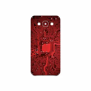 MAHOOT Red Printed Circuit Board Cover Sticker for Samsung Galaxy E5