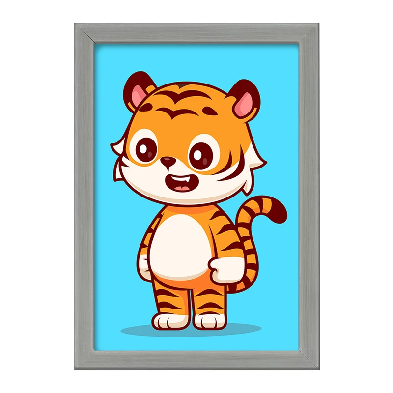 تابلو خندالو طرح حیوانات بامزه ببر کد 29706