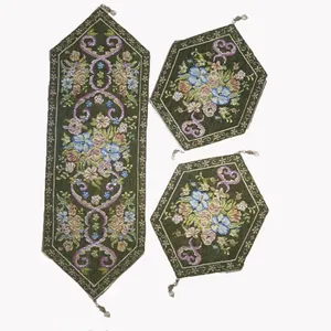 ست ۳ تکه رومیزی ترمه مدل سوری کد114714