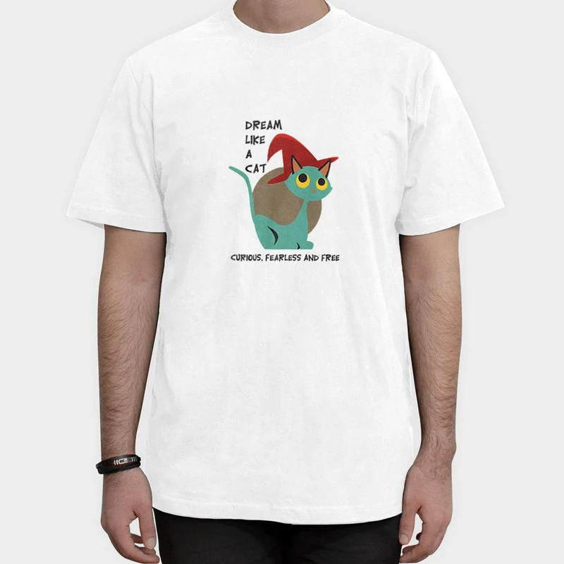 تیشرت آستین کوتاه مردانه مدل گربه