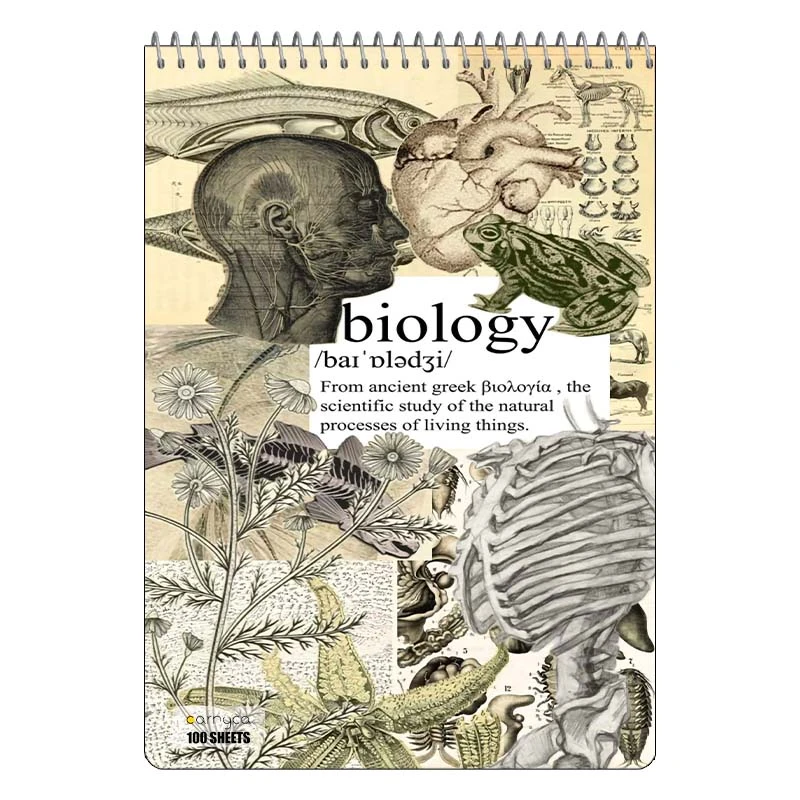 دفتر شطرنجی 100 برگ کارنیکا طرح زیست شناسی Biology کد 91322