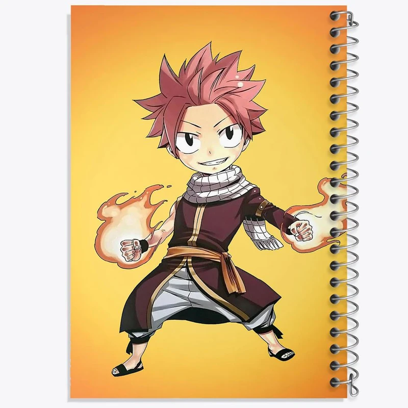 دفتر لیست خرید 50 برگ خندالو طرح ناتسو انیمه فری تیل Fairy Tail کد 16491
