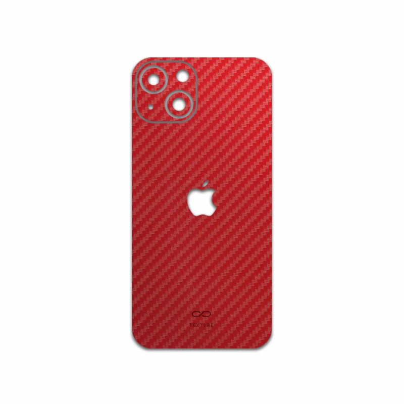 برچسب پوششی ماهوت مدل Red-Fiber مناسب برای گوشی موبایل اپل iPhone 13