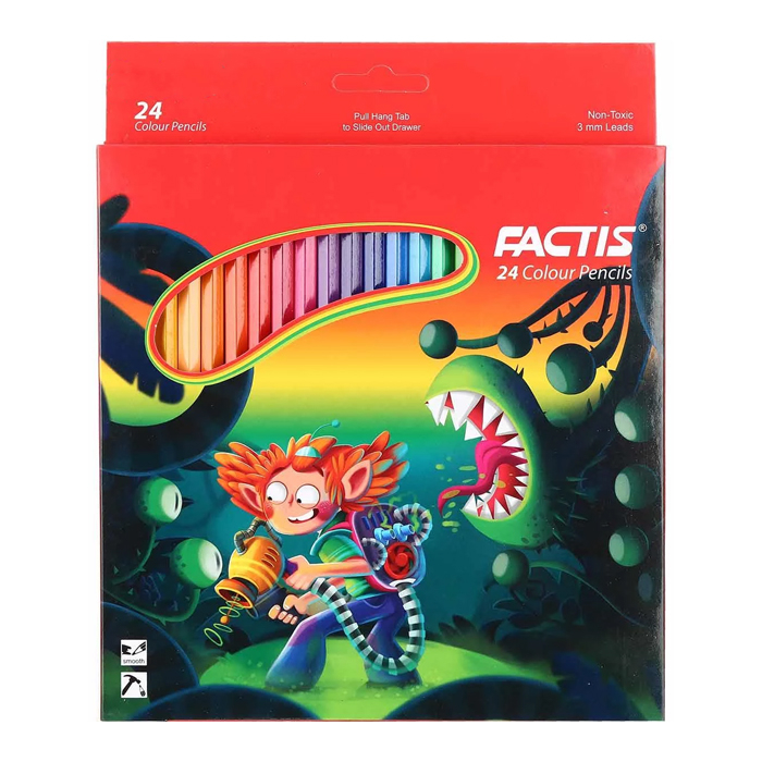 مداد رنگی 24 رنگ فکتیس طرح Nosy Kid