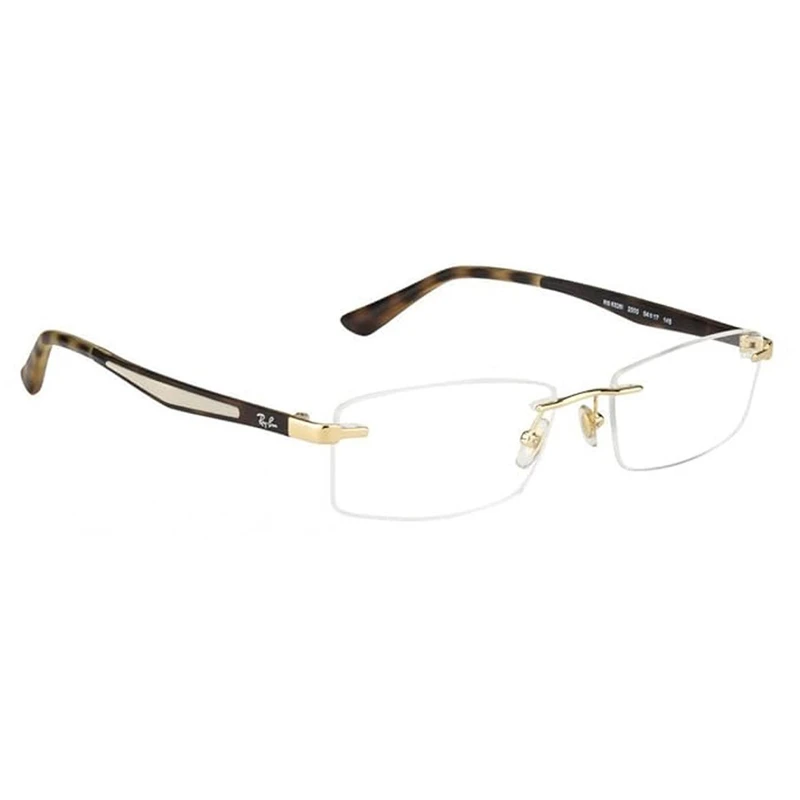 فریم عینک طبی مستطیلی ری بن مدل 0RX6326I-2500-52 مناسب برای صورت بیضی، قلب، گرد و مثلث