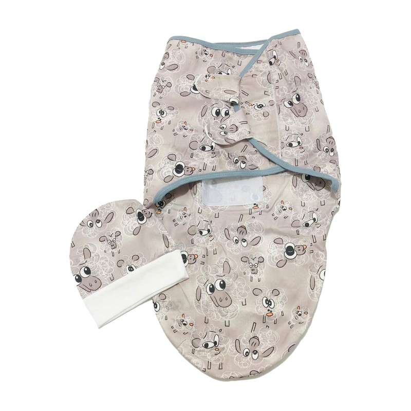 قنداق 2 تکه نوزاد بیبی لایف مدل sheeps