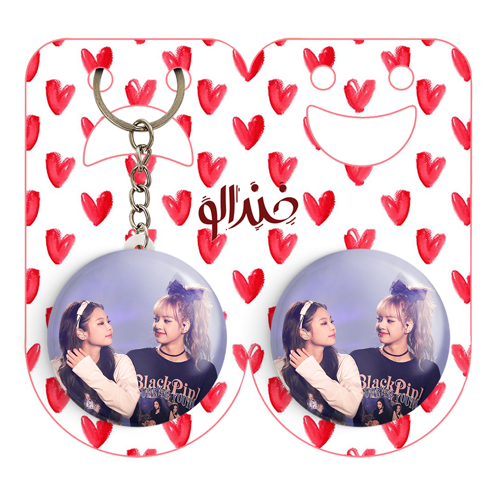 پیکسل خندالو مدل گروه بلک پینک کد 14463 به همراه جاکلیدی