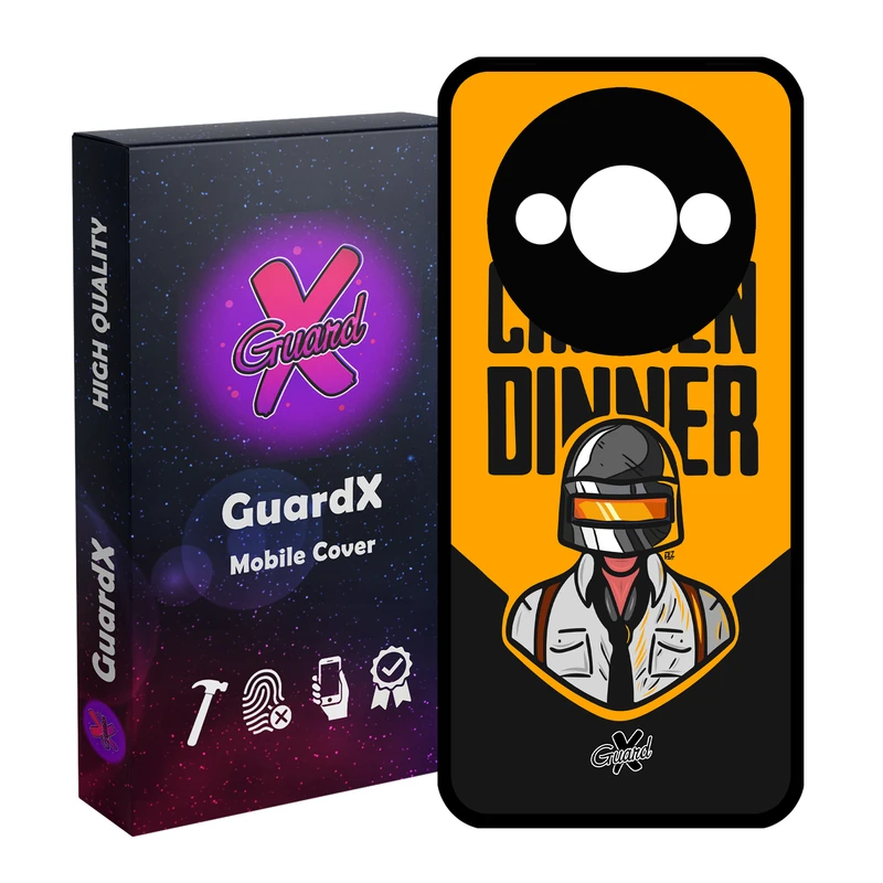 کاور گارد ایکس طرح Pubg مدل قاب Glass10182 مناسب برای گوشی موبایل شیائومی Redmi A3 4G/ A3X 4G/ Poco C61