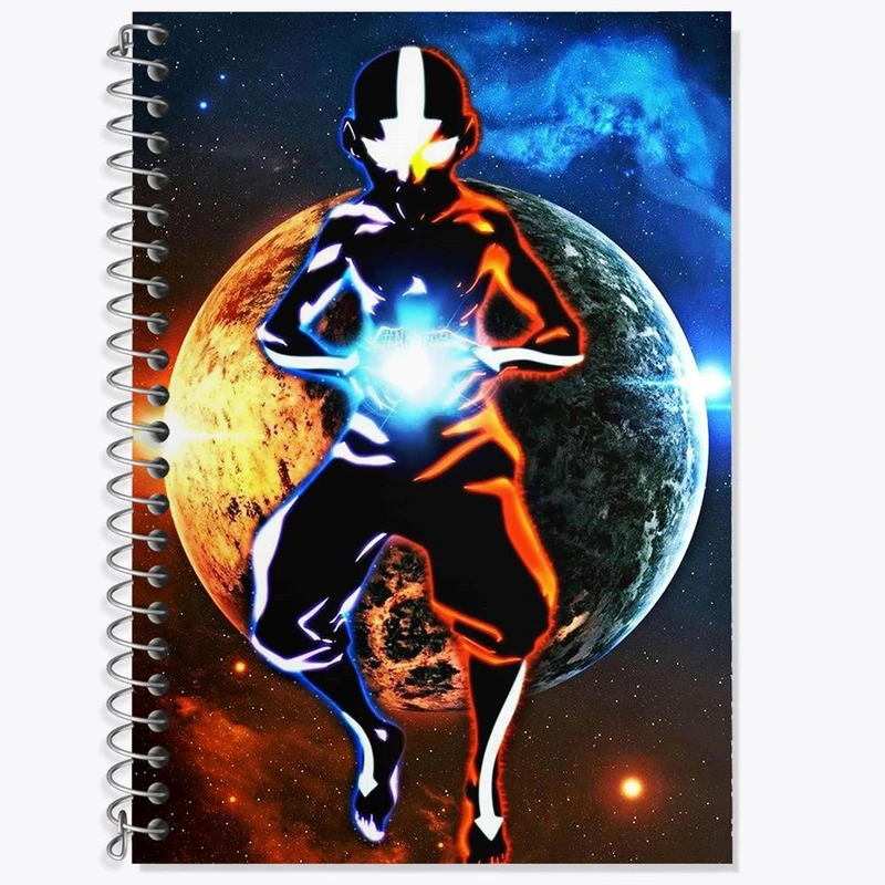 دفتر زبان 50 برگ خندالو مدل دو خط طرح آواتار انیمه آواتار Avatar کد 12743