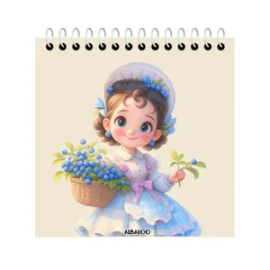 دفتر یادداشت 50 برگ آلبالو مدل دخترانه فانتزی کد 4062