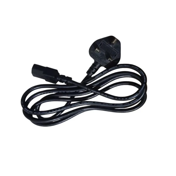 کابل برق سه پین منبع تغذیه کامپیوتر لانگ ول مدل BS-1363/A فیوز دار طول 1.5 متر
