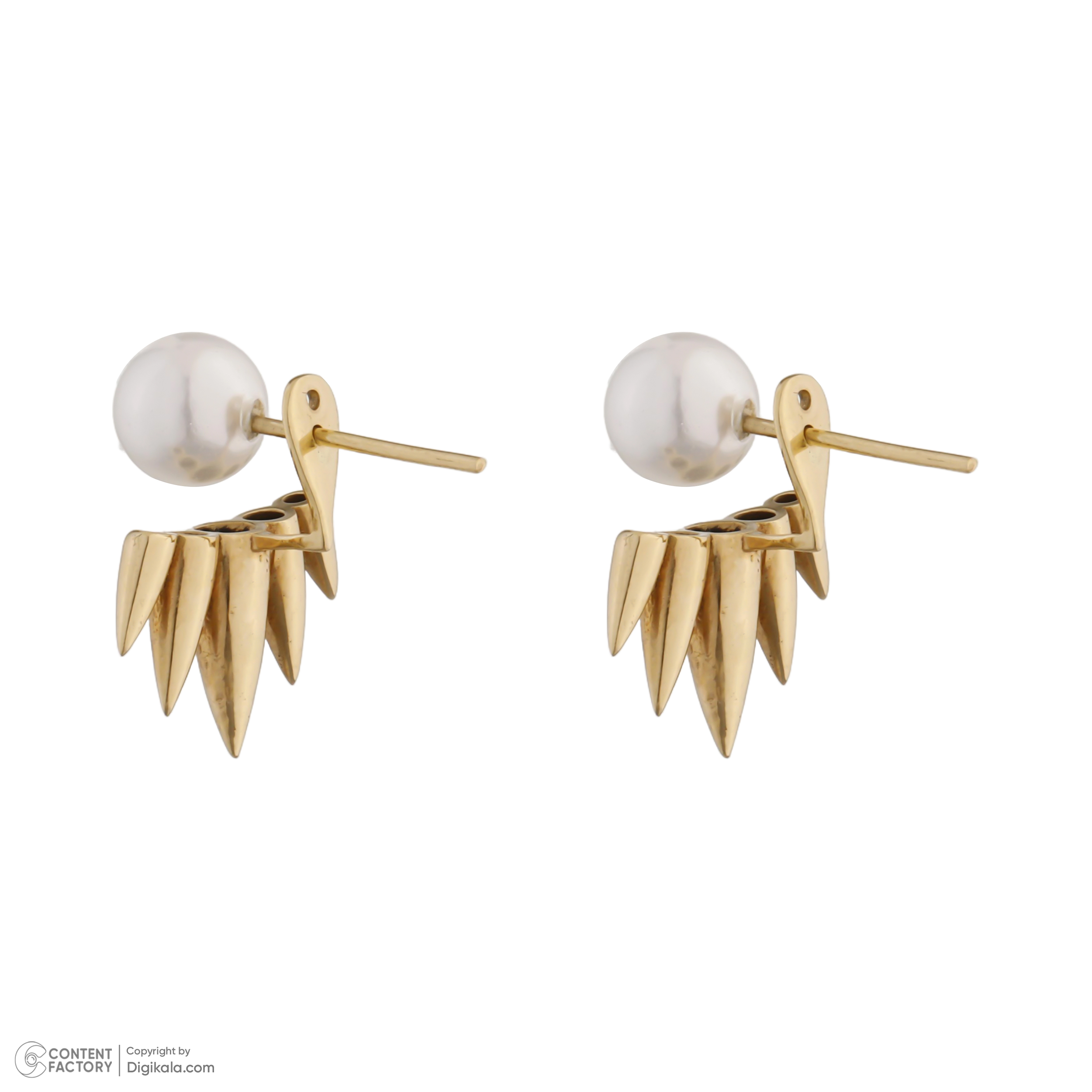 گوشواره میخی طلا 18 عیار زنانه راما مدل e0029