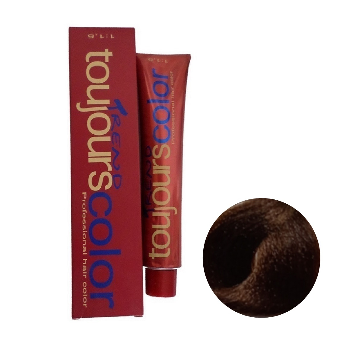 رنگ مو توژور سری Chokolate شماره 7.53 حجم 100 میلی لیتر رنگ بلوند طلایی ماهاگونی