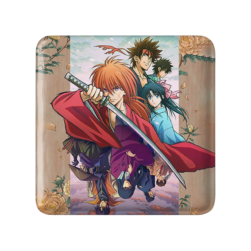 مگنت خندالو طرح انیمه رورونی کنشین مدل مربعی کد 34904