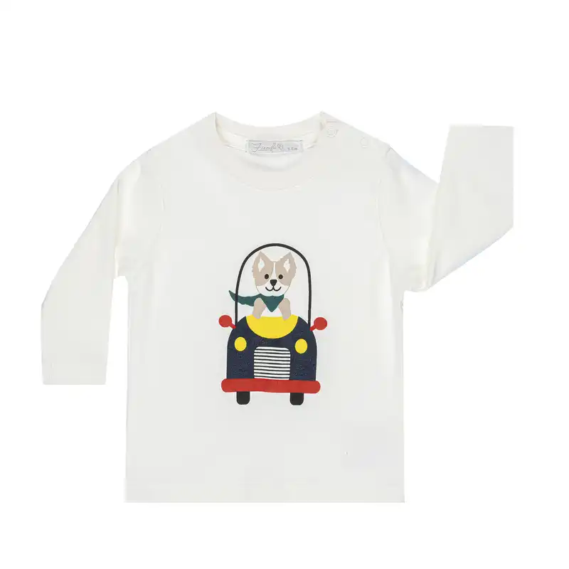 ست 3 تکه لباس پسرانه  فیورلا مدل سگ ماشیندار کد 24545