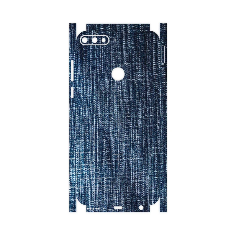 برچسب پوششی ماهوت مدل Fabric Texture 3-FullSkin مناسب برای گوشی موبایل هوآوی Y7 Prime 2018