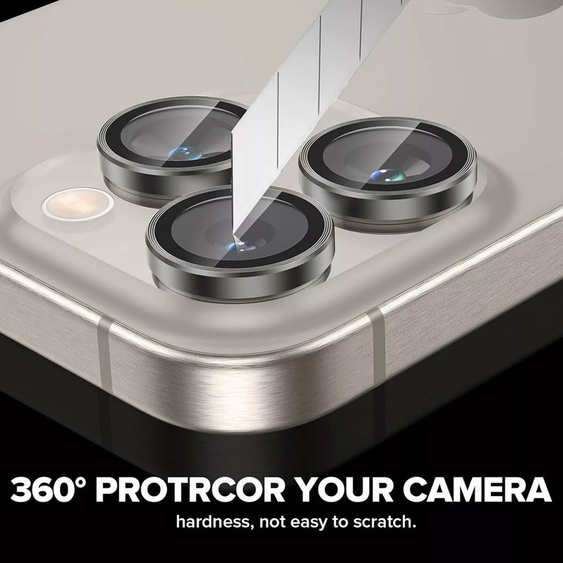محافظ لنز دوربین مسیر مدل رینگی مناسب برای گوشی موبایل اپل Iphone 16 Pro/16 Pro Max