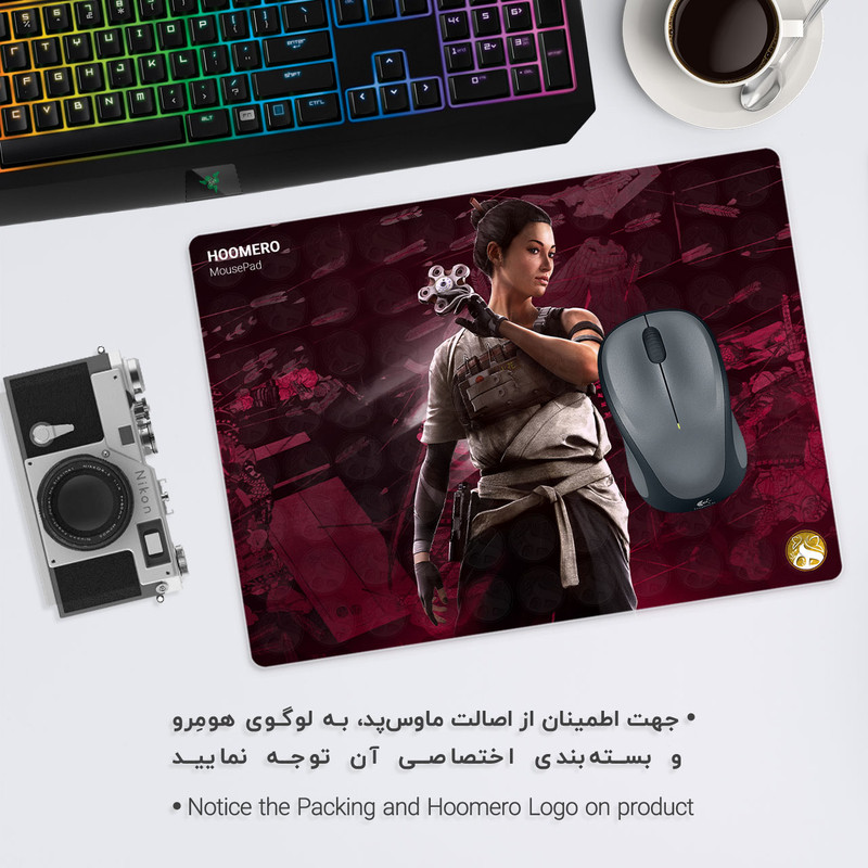 ماوس پد هومرو مدل A4422 طرح بازی Tom Clancys Rainbow Six 1