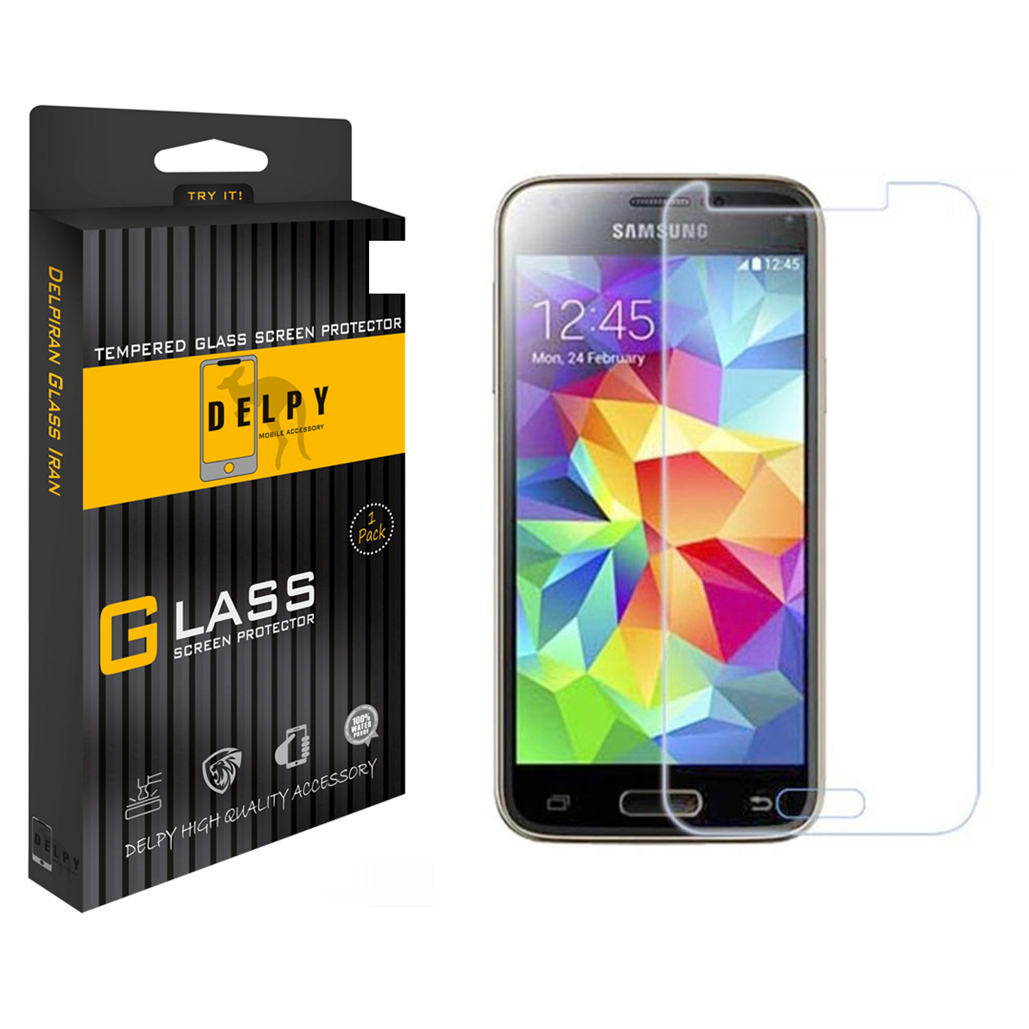 محافظ صفحه نمایش دلپی مدل +Sd-HD مناسب برای گوشی موبایل سامسونگ Galaxy S5 Mini