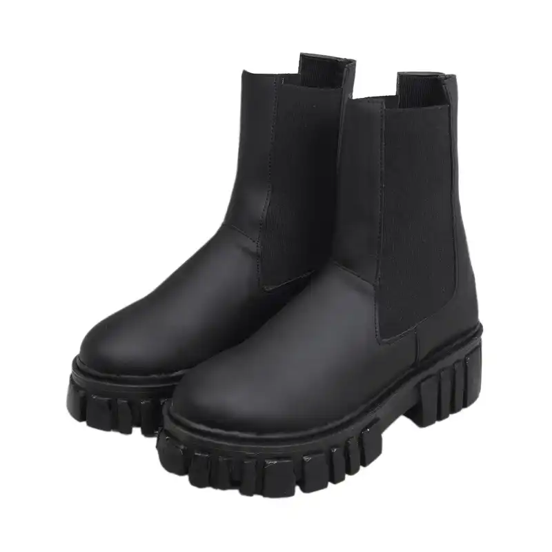 نیم بوت زنانه سیی مدل نرم کد 2076