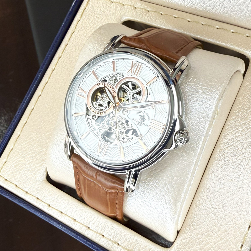 ساعت مچی عقربهای مردانه مکانیکی سانتا باربارا پولو راکت کلاب مدل SB.8.10002-3