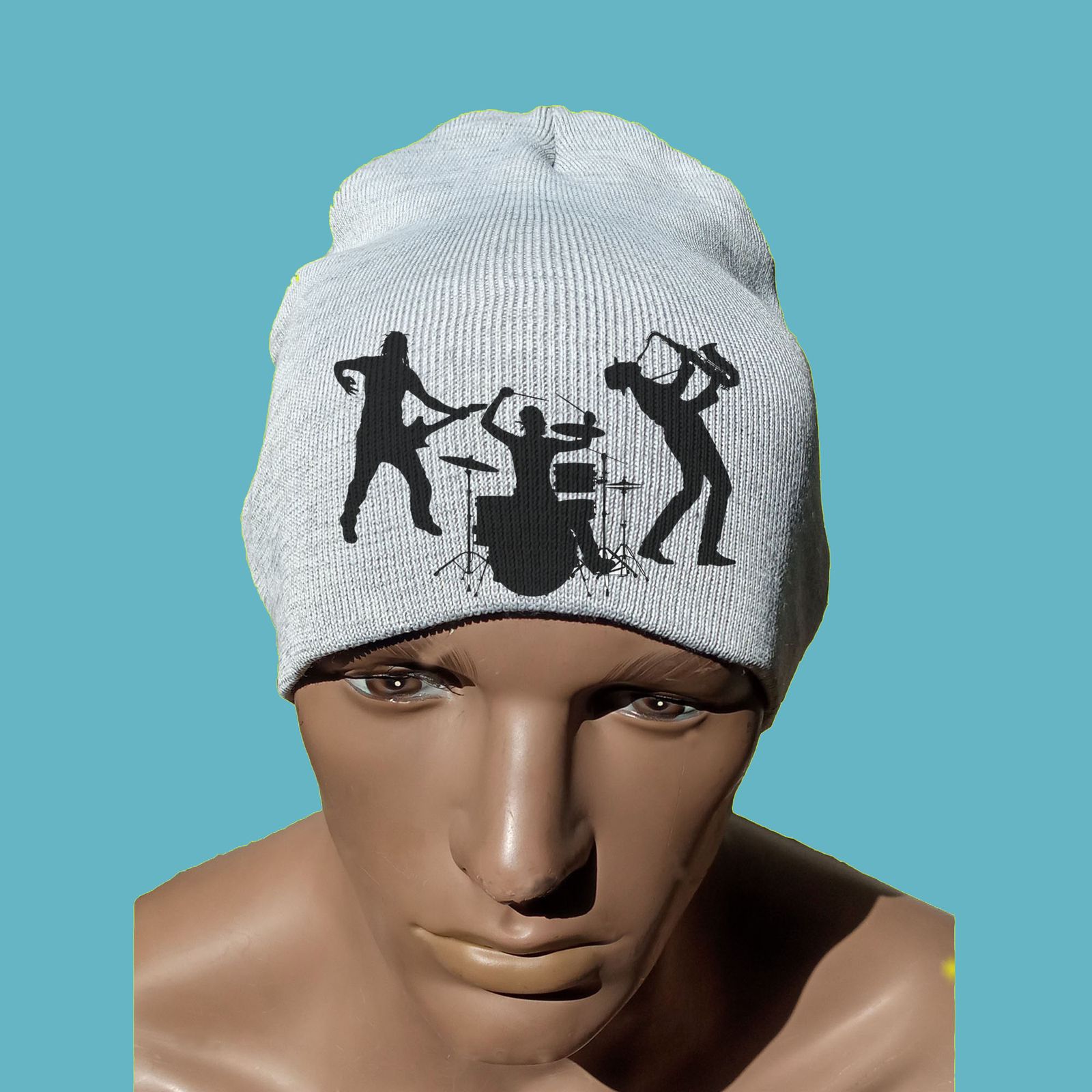 کلاه بافتنی آی تمر مدل گروه موسیقی کد 164 - - 3