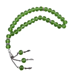 تسبیح مدل 33 دانه مروارید کریستالی تراش دار کد T_216