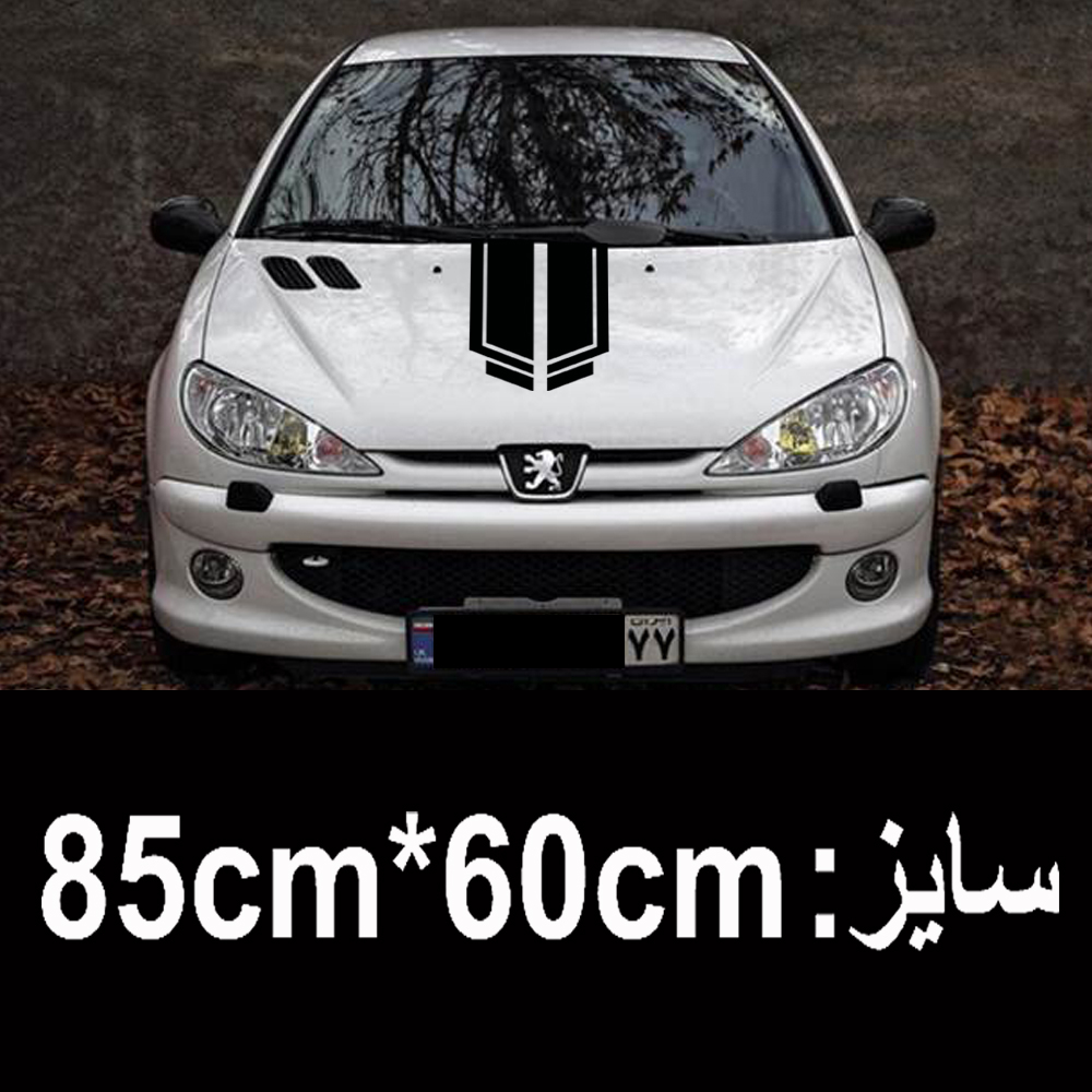 برچسب بدنه خودرو اسپرت غدیر طرح فلش HOOD CAR  کد 06
