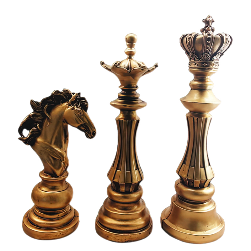 مجسمه مدل شطرنج دکوراتیو کد G7 بسته  3 عددی