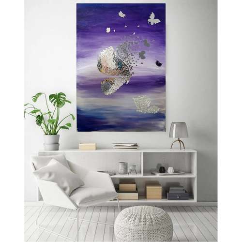 تابلو آینه کاری مدل شاپرک