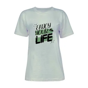 تی شرت آستین کوتاه زنانه مدل LIFE کد K32 T