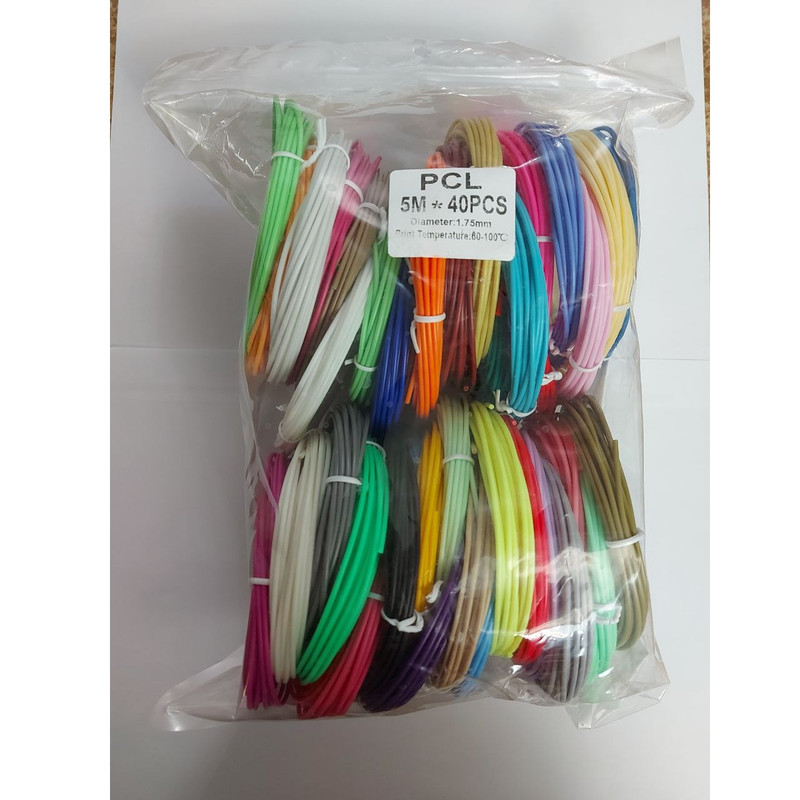 فیلامنت قلم طراحی سه بعدی مدل PCL طول 5 متر بسته 40 عددی