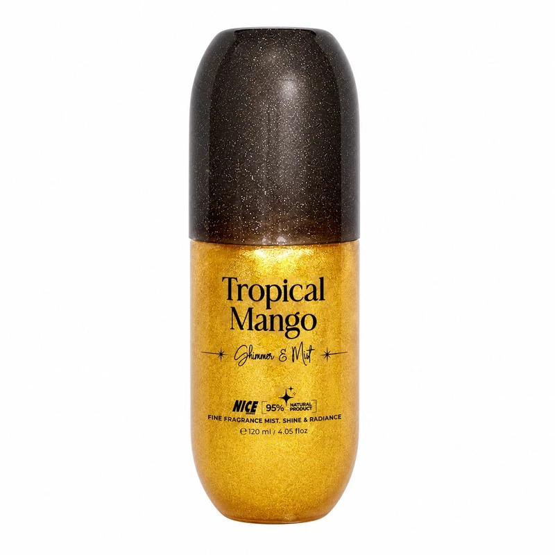 بادی میست شاین زنانه نایس پاپت مدل Tropical Mango با رایحه شیرین و میوه ای حجم 120 میلی‌لیتر