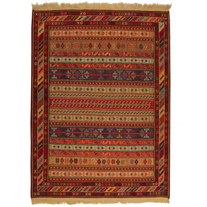 گلیم دستبافت یک و نیم متری مدل ورنی کد 990921