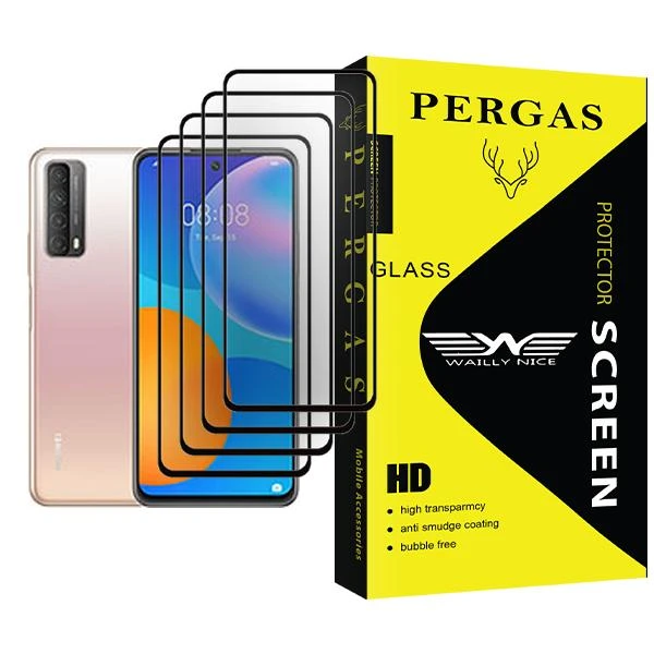 محافظ صفحه نمایش وایلی نایس مدل Pergas Glass MIX004 مناسب برای گوشی موبایل هوآوی P smart 2021 بسته چهار عددی