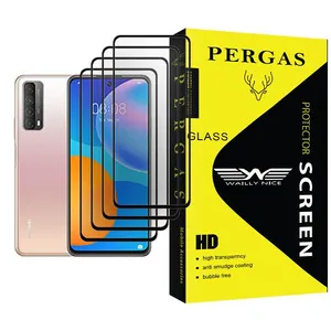 Waily Nice Pergas Glass MIX004 Screen Protector For Huawei Y7a Pack Of 4