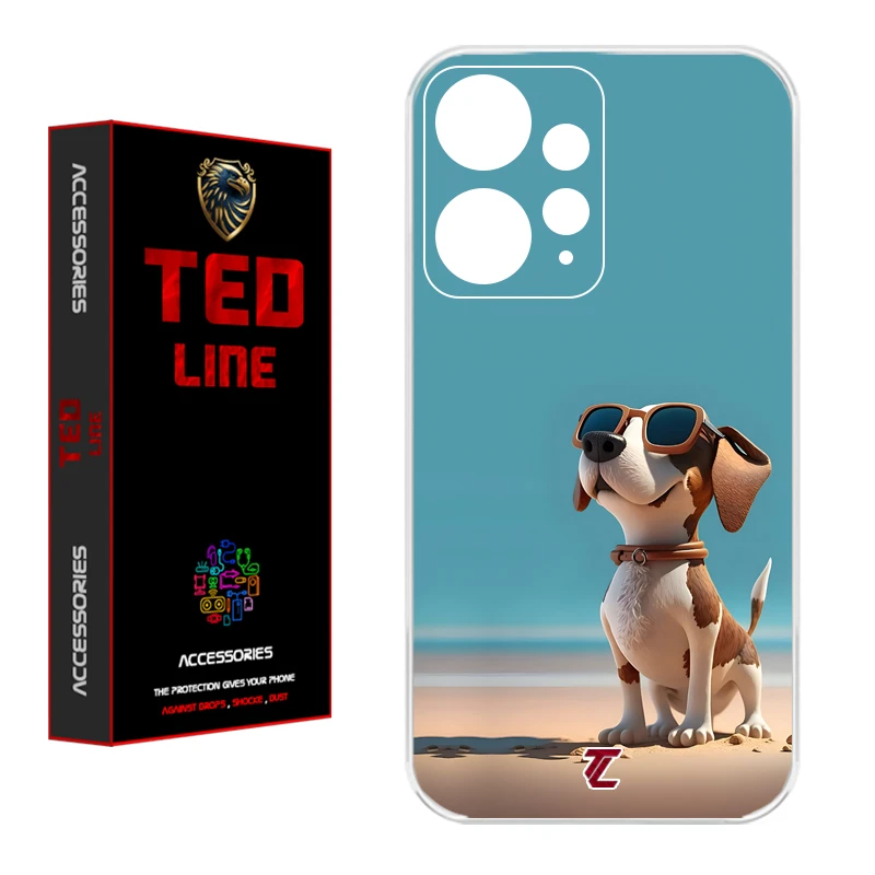 کاور تدلاین طرح سگ کد 1187 مناسب برای گوشی موبایل شیائومی Redmi Note 12 4G