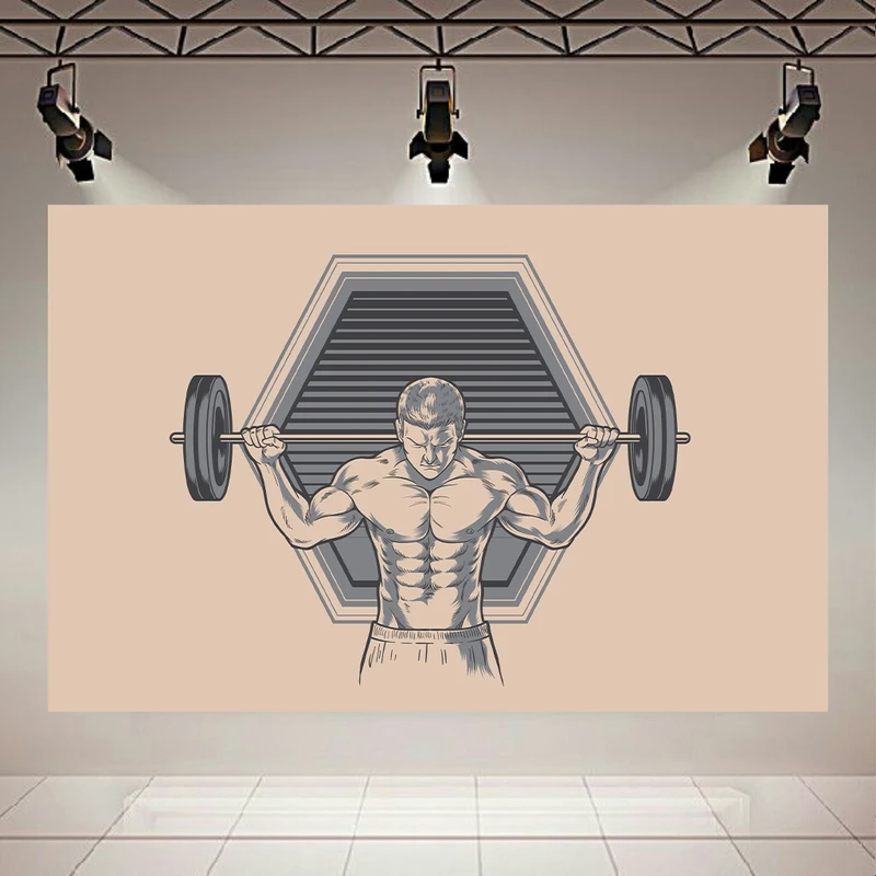 پوستر طرح بک لایت بدنساز مدل اسکوات کد AR305728