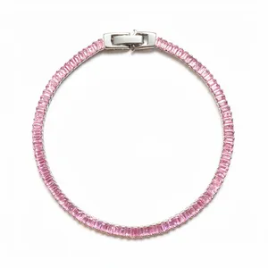 دستبند سنگی زنانه مدل تنیسی