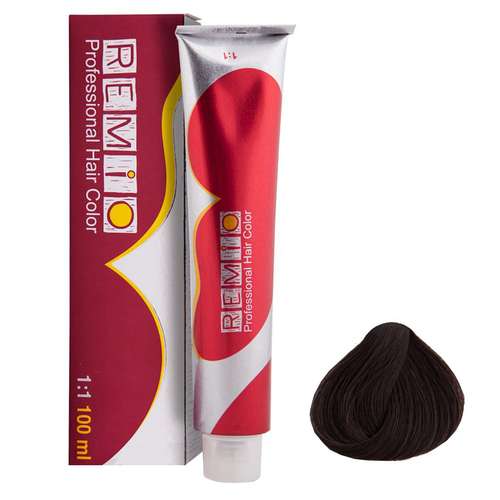 رنگ مو رمیو شماره 4 حجم 100 میلی لیتر رنگ قهوه ای متوسط