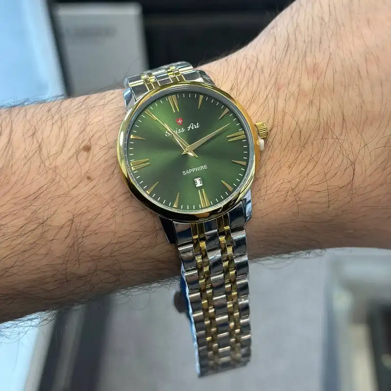 ست ساعت مچی عقربه ای زنانه و مردانه سوئیس آرت مدل 920006-5