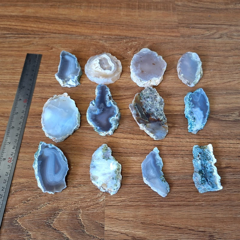 عکس شماره 4 : سنگ راف عقیق مدل سلیمانی مجموعه ۱۲ عددی