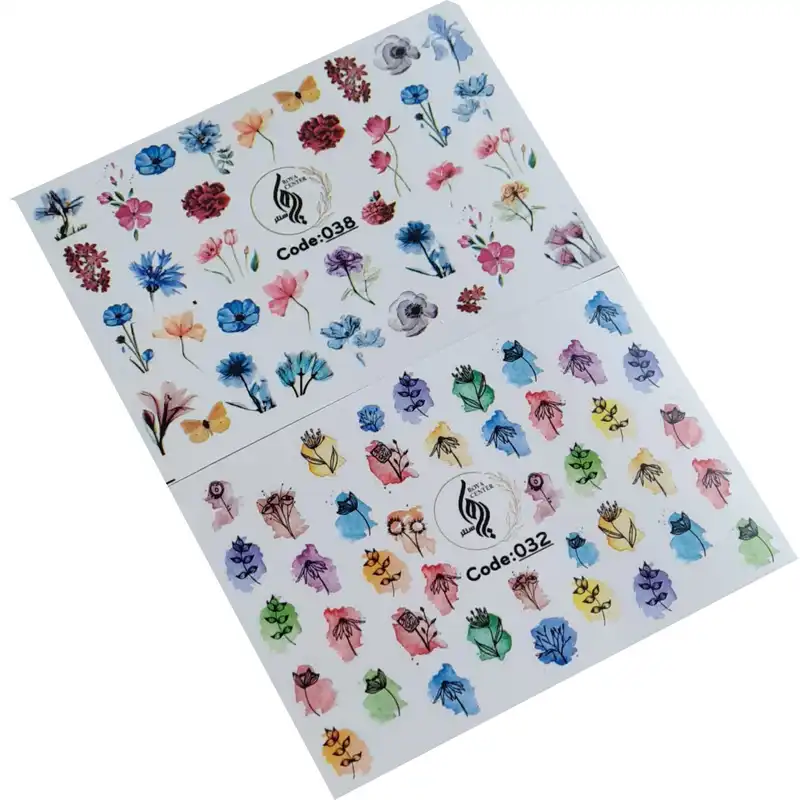 برچسب لنز ناخن رویاسنتر مدل 3832 مجموعه 2 عددی