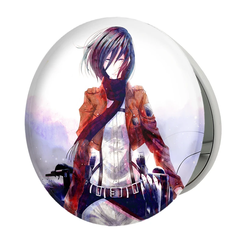 آینه جیبی خندالو طرح میکاسا اکرمن انیمه اتک آن تایتان Attack on Titan مدل تاشو کد 18546 